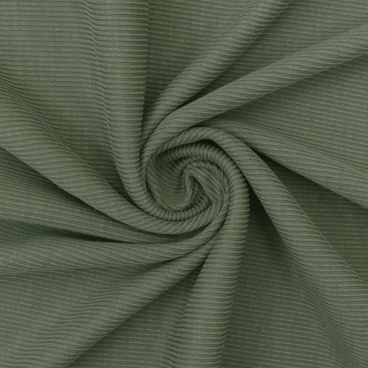 Green Solid Stretch Spandex Poly Rayon Rib Knit Fabric By the Yard